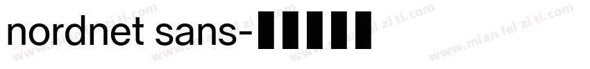 nordnet sans字体转换